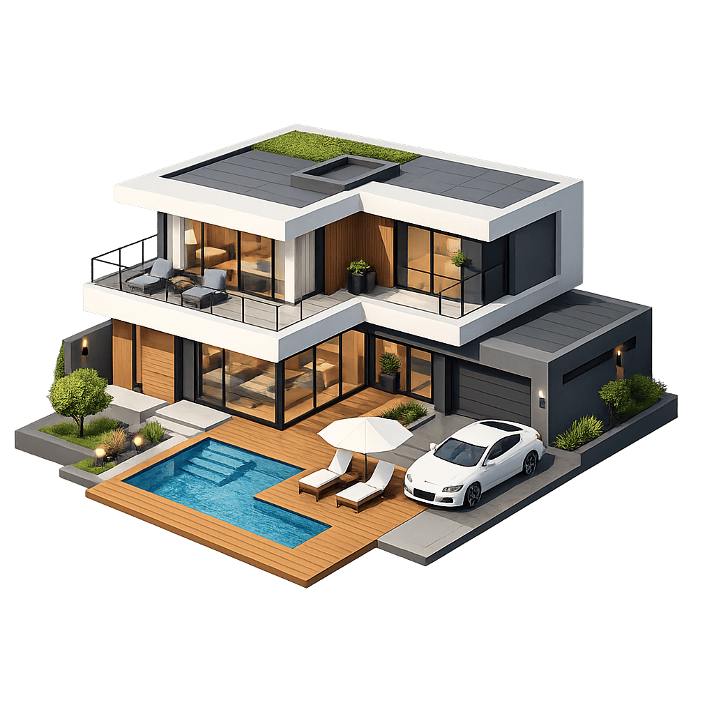 Luxury property illustration